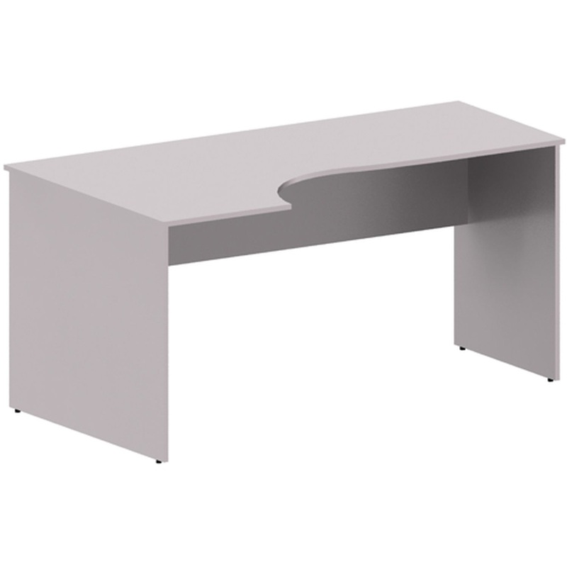 Изображение товара Эргономичный рабочий стол Simple SET160-1(L) левая конфигурация серый