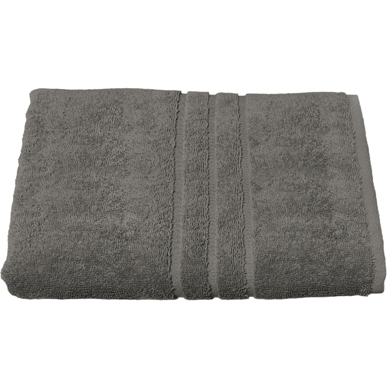 Изображение товара Махровое полотенце Luscan 70х140 см серое с плотностью 450 г/кв.м