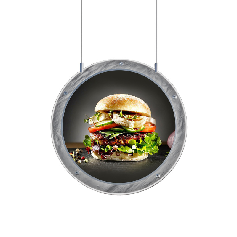 Изображение товара Световая панель ProMega Crystal 500x500 мм двусторонняя на тросах