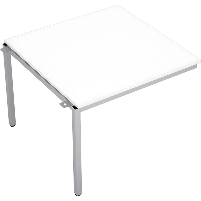 Изображение товара Офисный стол для переговоров Avance 6МПС.001 белый алюминий матовый 1000х1000х750 мм