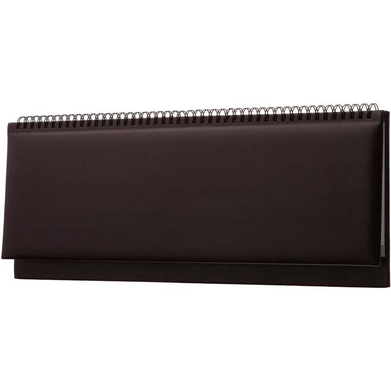 Изображение товара Планинг на 2026 год из искусственной кожи 405х145 мм бордовый