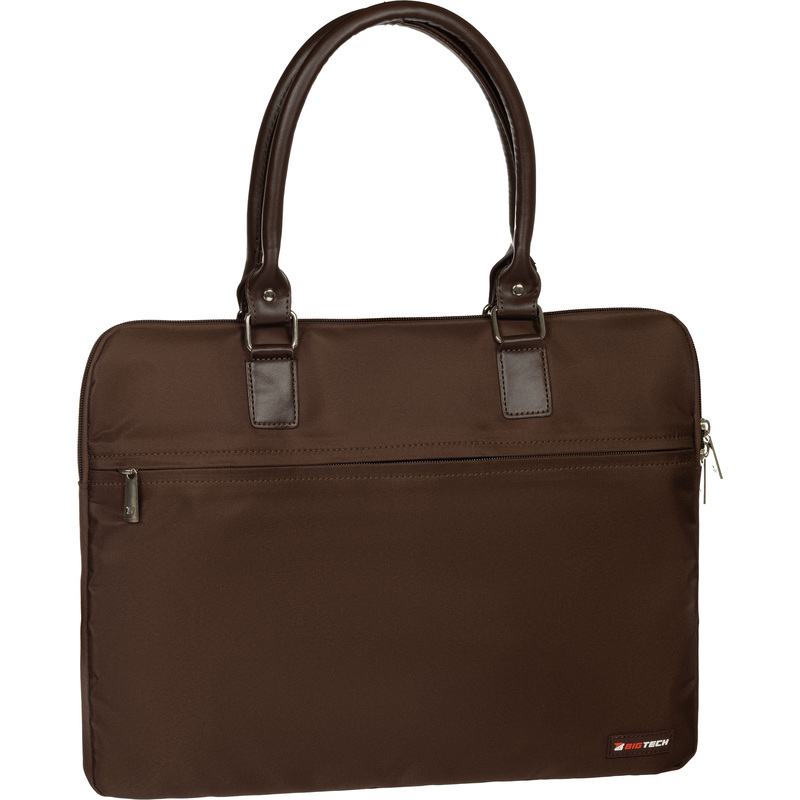 Изображение товара Сумка для ноутбука 15.6" BigTech Bright коричневая LB-BT-01BR