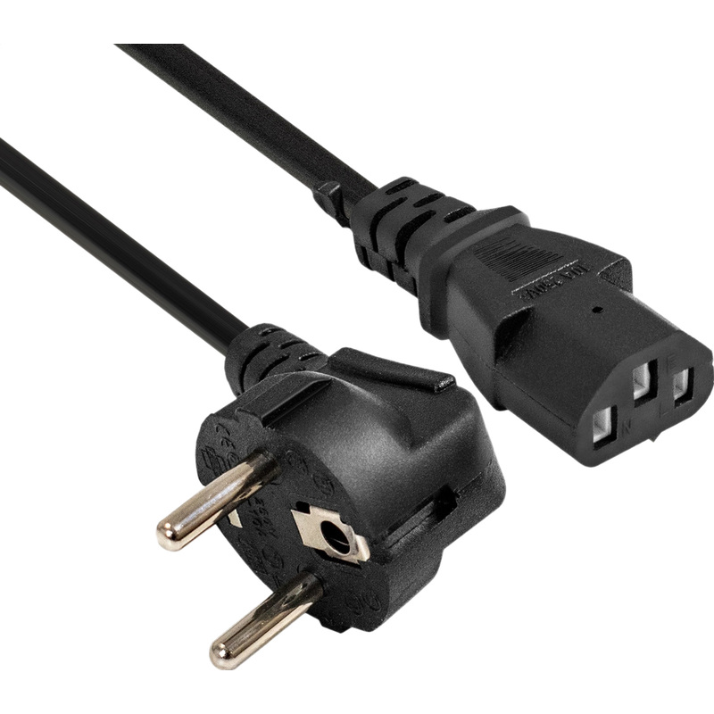 Изображение товара Кабель ExeGate C13 Euro Schuko 5 метров для подключения устройств