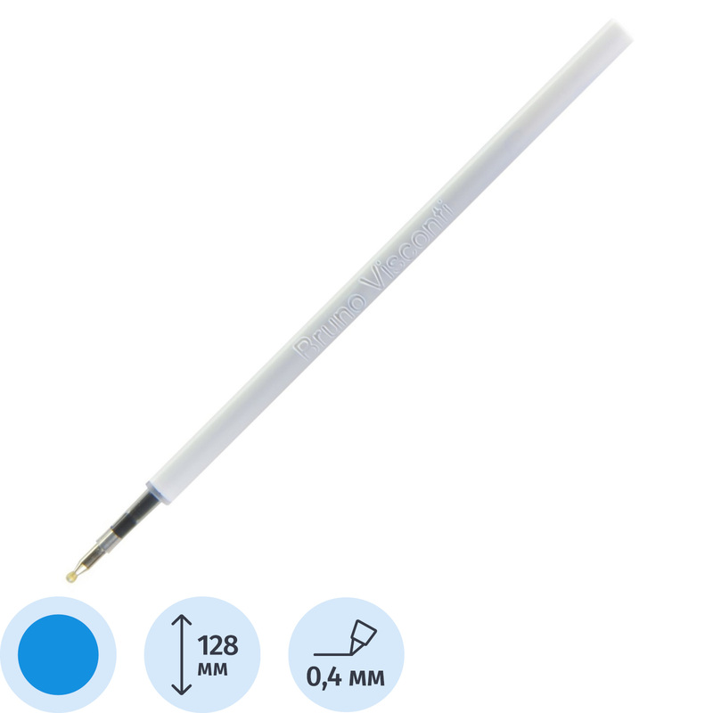 Изображение товара Стержень шариковый Bruno Visconti Monaco Monte Carlo синий 128 мм (толщина линии 0.4 мм)