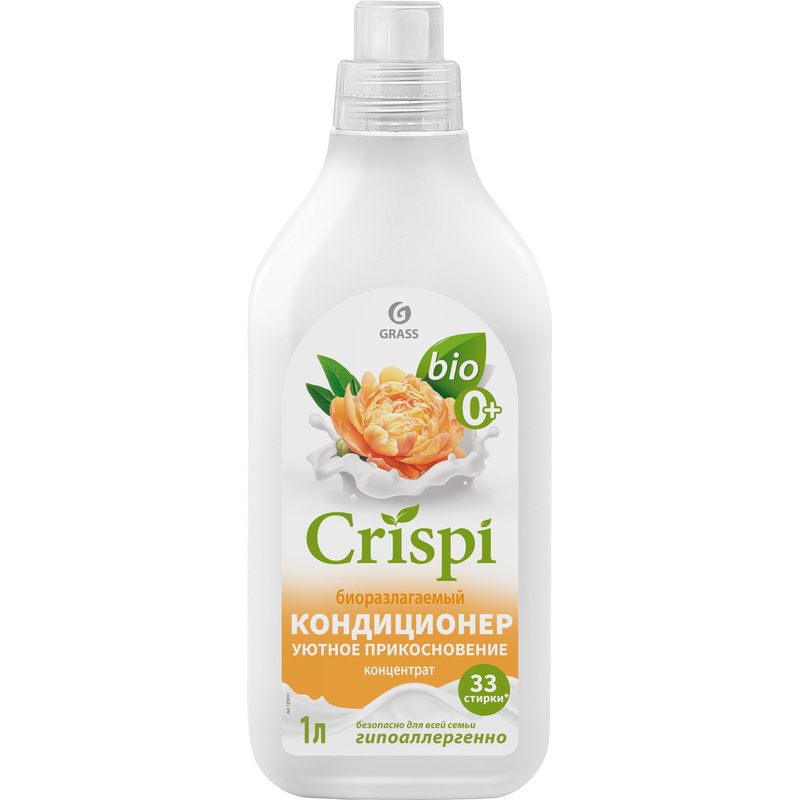 Изображение товара Кондиционер для белья Crispi Уютное прикосновение 1 л с ароматом пионовых цветов