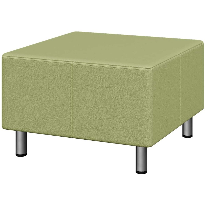 Изображение товара Пуф Юнит-Док U-p2 светло-зеленый из искусственной кожи для офиса и холлов