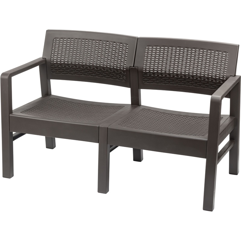 Изображение товара Диван садовый Ротанг М 4006 коричневый 1200х580х750 мм комфорт и стиль