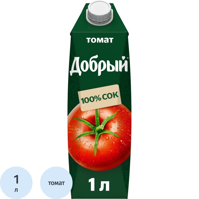 Изображение товара Сок Добрый томатный 1 л