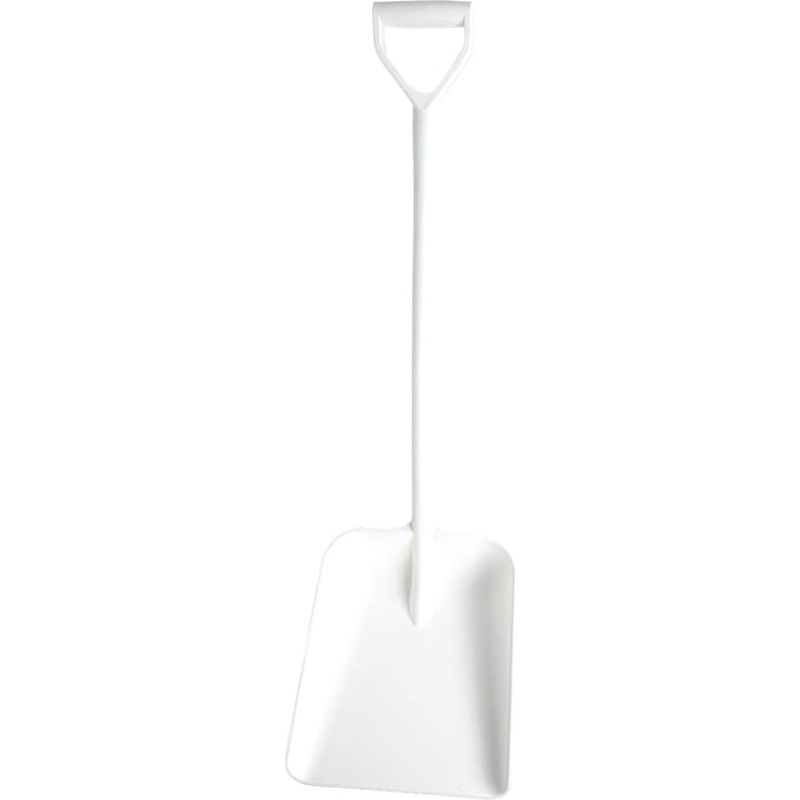 Изображение товара Лопата FBK цельнолитая 330x380x1120 мм полипропилен белая