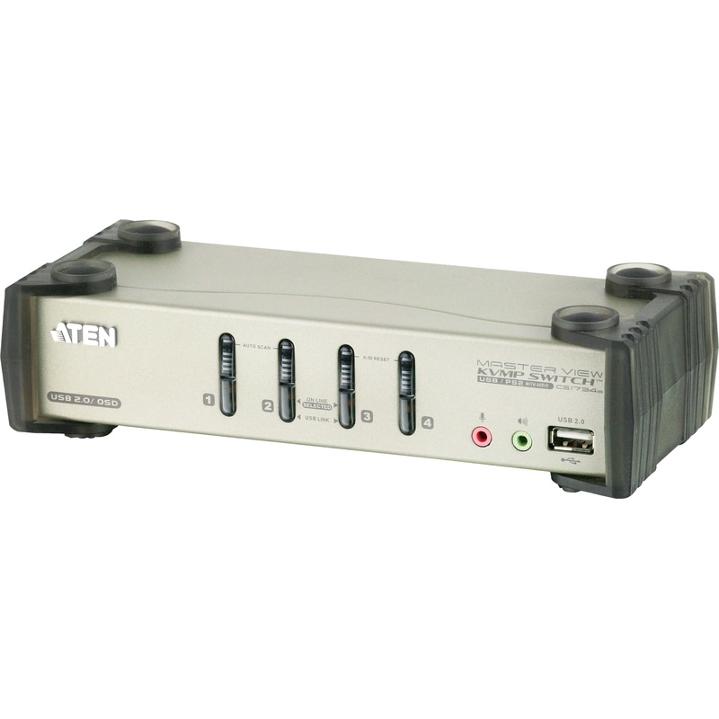 Изображение товара KVM-переключатель Aten CS1734B для 4-х компьютеров