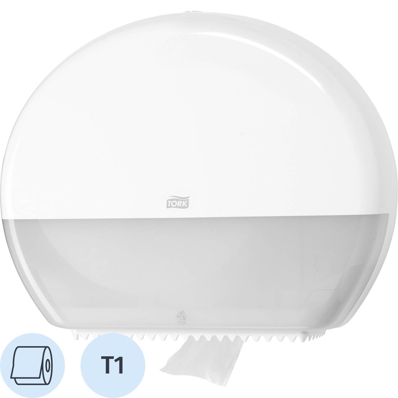 Изображение товара Диспенсер для туалетной бумаги Торк Elevation Т1 белый 360х437х133 мм