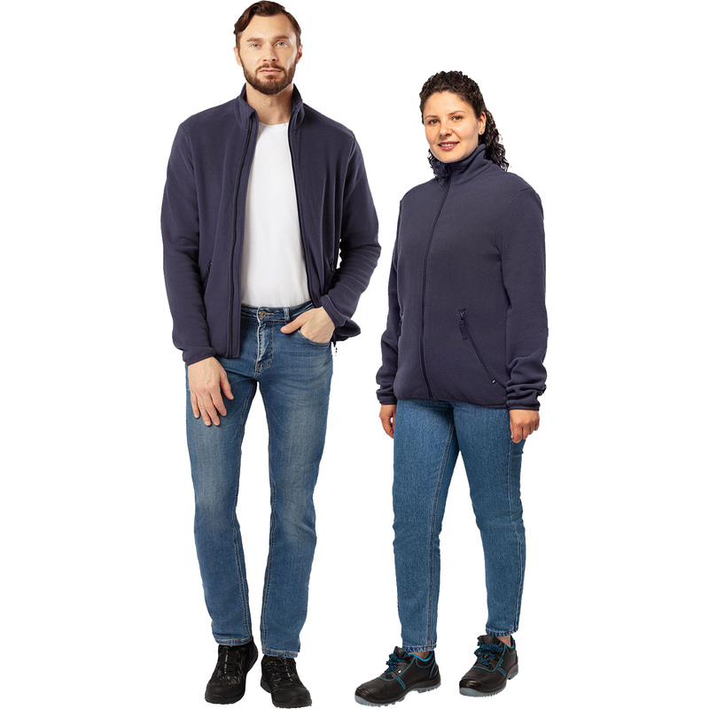 Изображение товара Толстовка флисовая синяя размера XXXL для активного отдыха