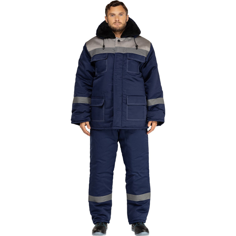 Изображение товара Зимний рабочий костюм мужской з35-КПК с водоотталкивающей тканью и утеплением