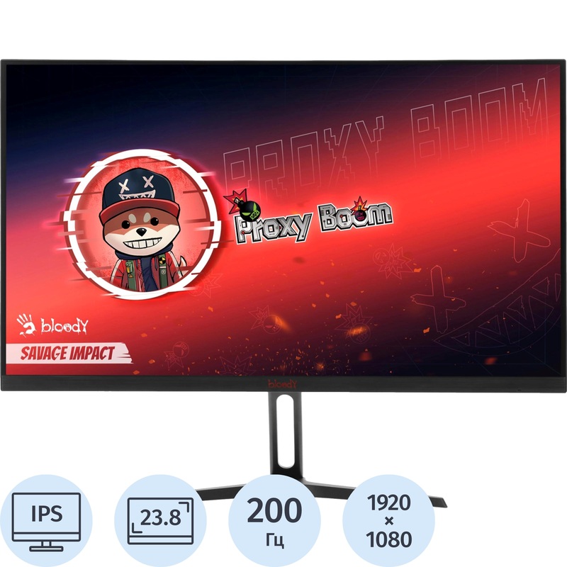 Изображение товара Монитор 23.8" Bloody MN240F чёрный (MN240F)