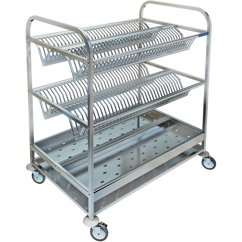 Изображение товара Тележка для сушки посуды ТП-234К, 950х600х1100 мм, серый