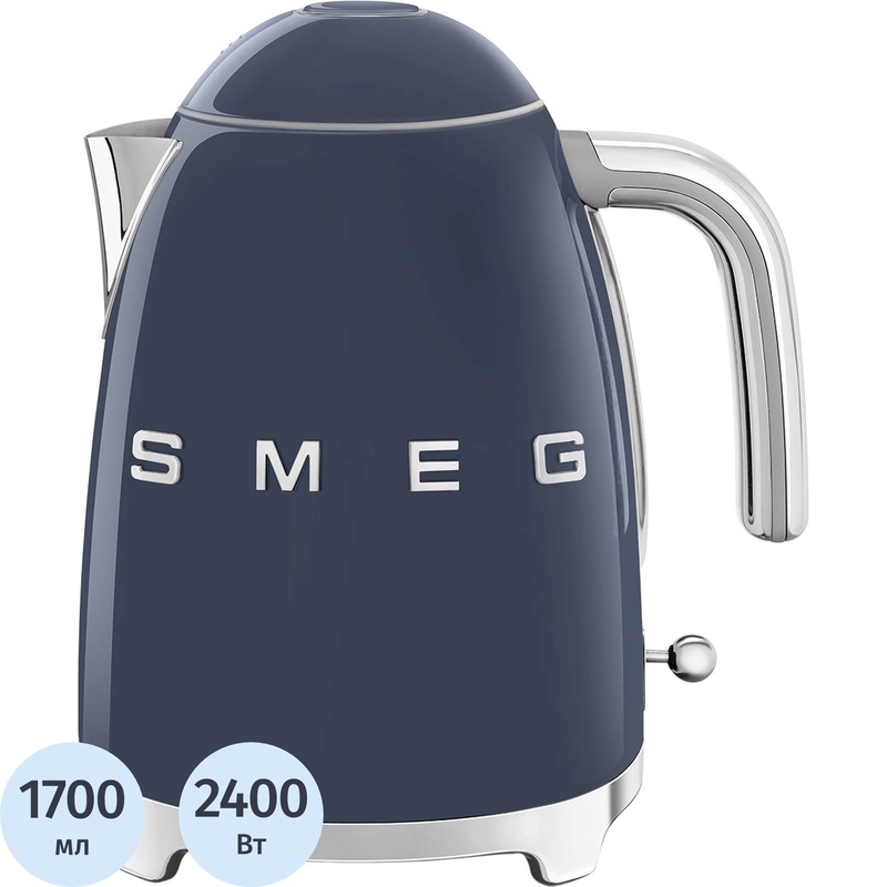 Изображение товара Электрический чайник Smeg KLF03NBEU синий металлический 1700 мл
