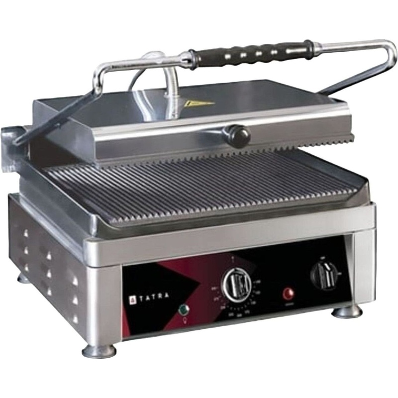 Изображение товара Электрический гриль Tatra Tcg 4527 Rr с чугунной поверхностью