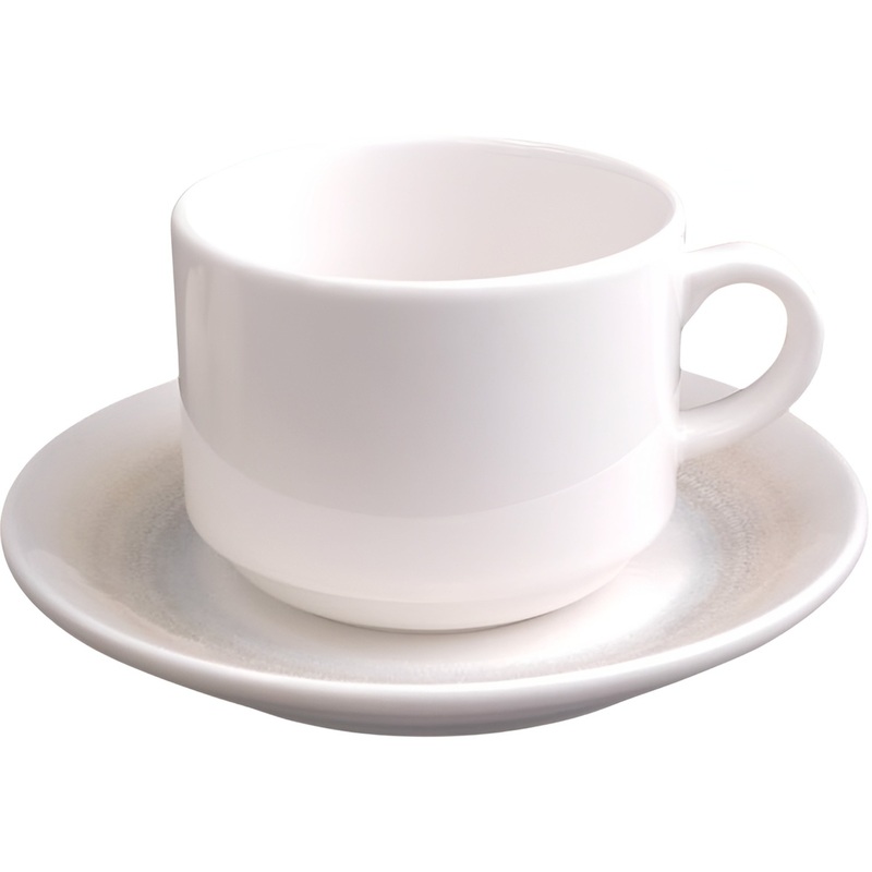 Изображение товара Фарфоровая чайная пара Pioli Venus 280 мл для микроволновки и посудомойки