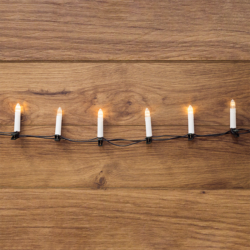 Изображение товара Гирлянда светодиодная Neon-Night Свечи линия теплый белый свет 30 светодиодов 6м