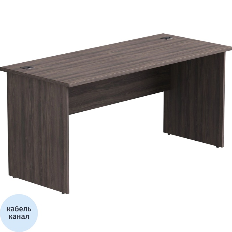Изображение товара Офисный стол прямой EVO 254S012DK дуб пасадена 1580х670х755 мм
