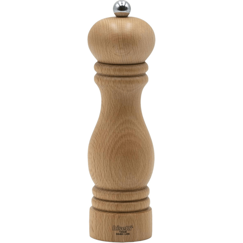 Изображение товара Мельница для перца Bisetti Sorrento 7151N высота 19 см натуральное дерево