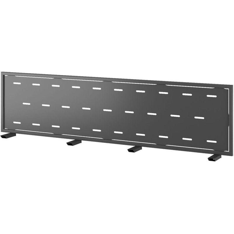 Изображение товара Экран к столу Kobor EV1-160 black фронтальный чёрный муар 1600х400х25 мм