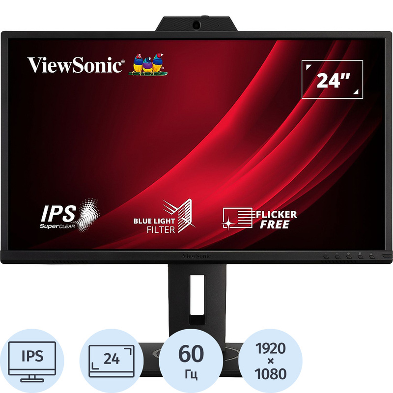 Изображение товара Монитор 24 Viewsonic VG2440V IPS Full HD HDMI DisplayPort