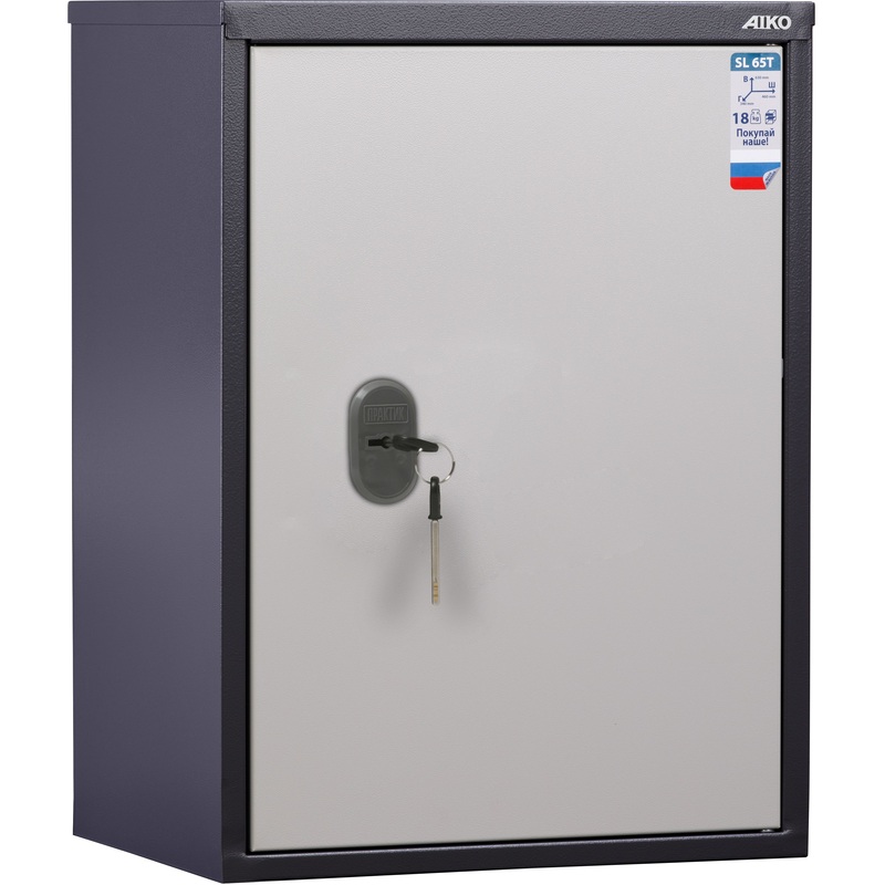 Изображение товара Металлический архивный шкаф Aiko SL-65T серый 460x340x630 мм надежное хранение документов
