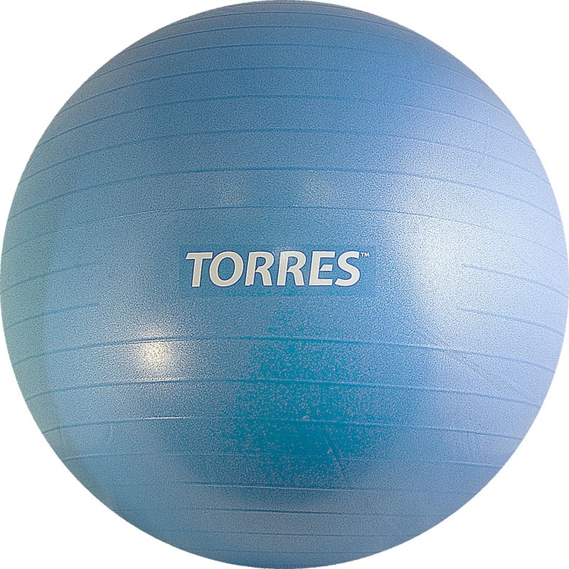 Изображение товара Мяч гимнастический Torres 75 см голубой для фитнеса и спорта