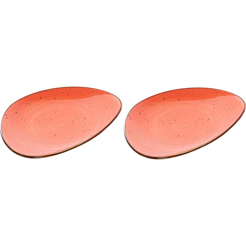 Изображение товара Набор тарелок Samold Хорека Коралл для 2 персон из фарфора