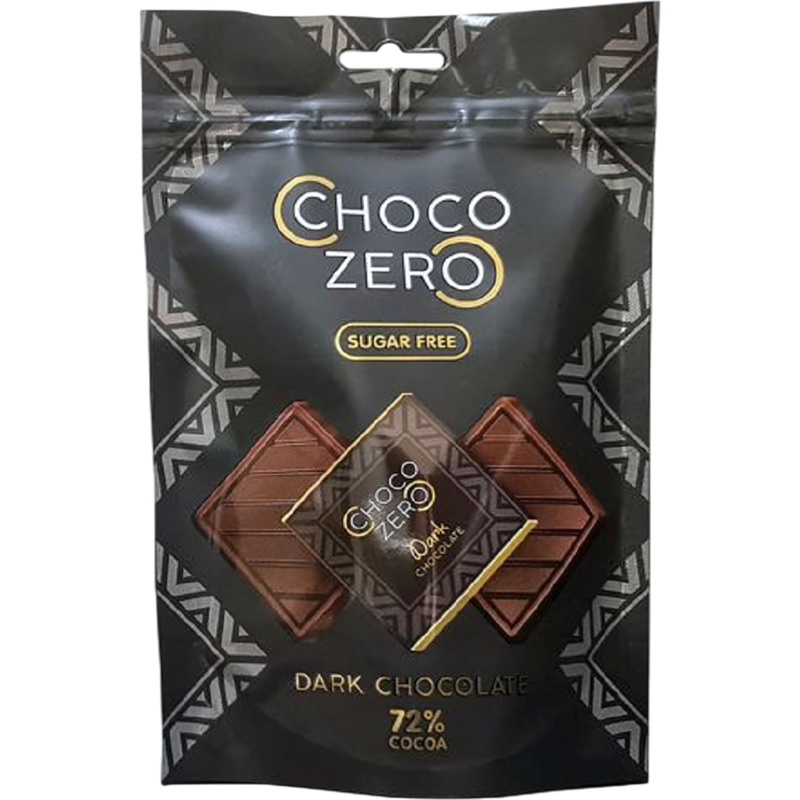 Изображение товара Шоколад ChocoZero горький 72% без сахара 100 г