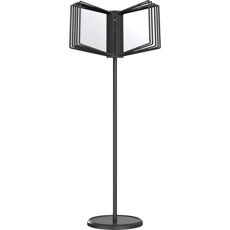 Изображение товара Демосистема напольная А4 черная с 10 панелями Attache