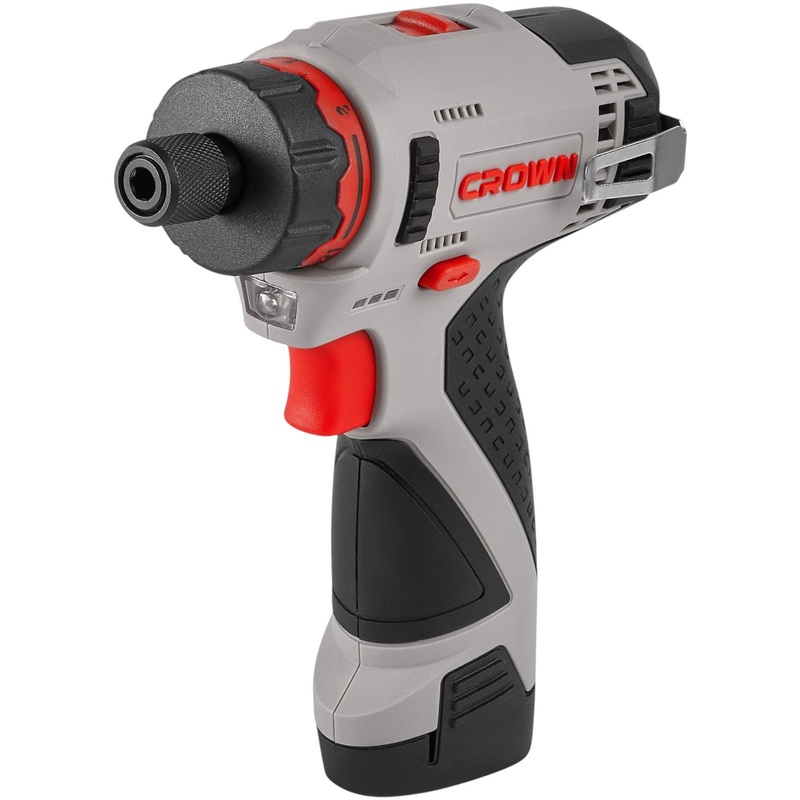 Изображение товара Аккумуляторная дрель-шуруповёрт Crown CT21072HBX-2 BMC 12В 2Ач