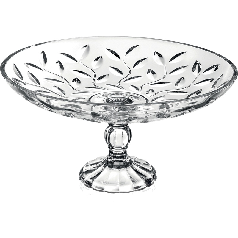 Изображение товара Фруктовница Cristalleria Italiana Laurus диаметр 330 мм экохрусталь