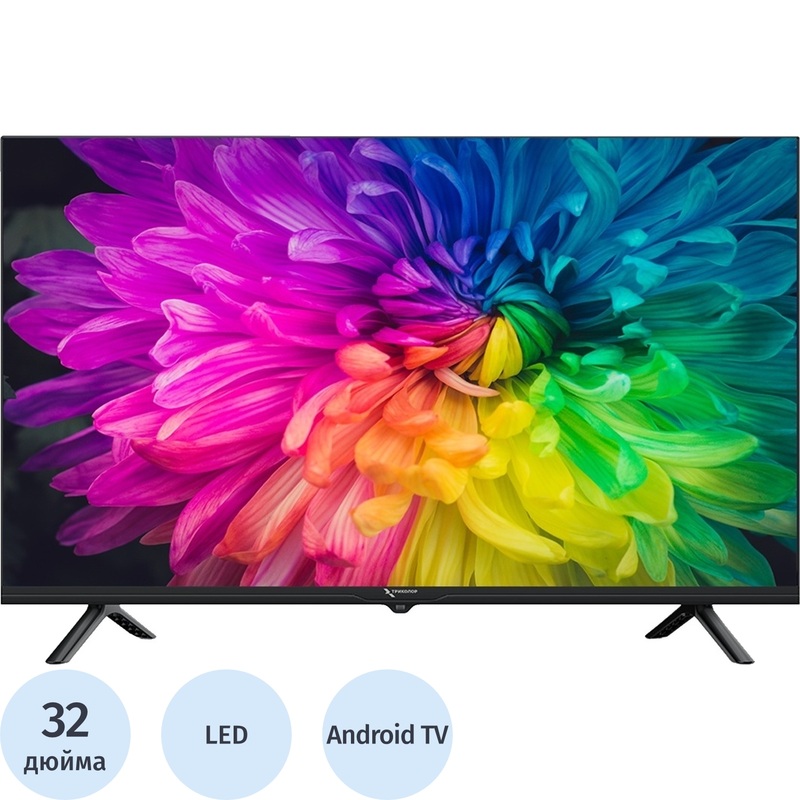 Изображение товара Телевизор 32 Триколор H32H5000SA, LED, Android TV, 16 Ватт, черный