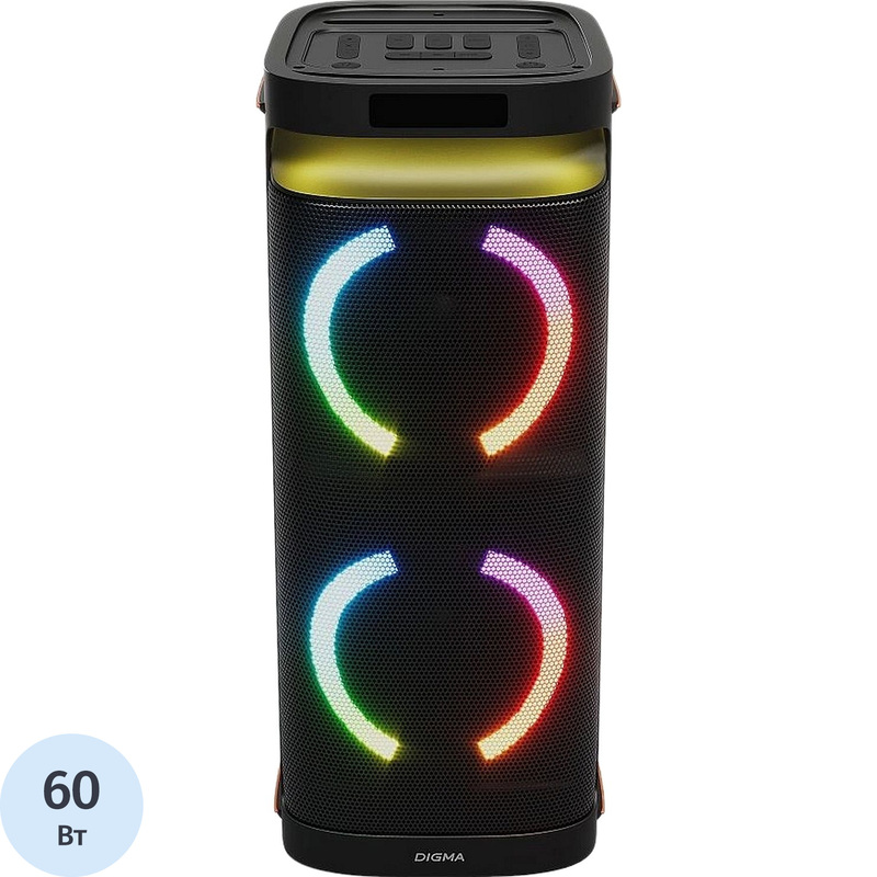 Изображение товара Акустическая система Digma D-MC1750 с подсветкой, Bluetooth, FM, USB, micro SD