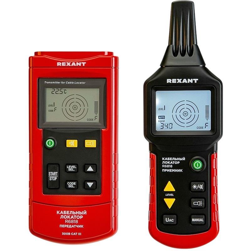 Изображение товара Детектор проводки REXANT R6818 для профессионального поиска проводки