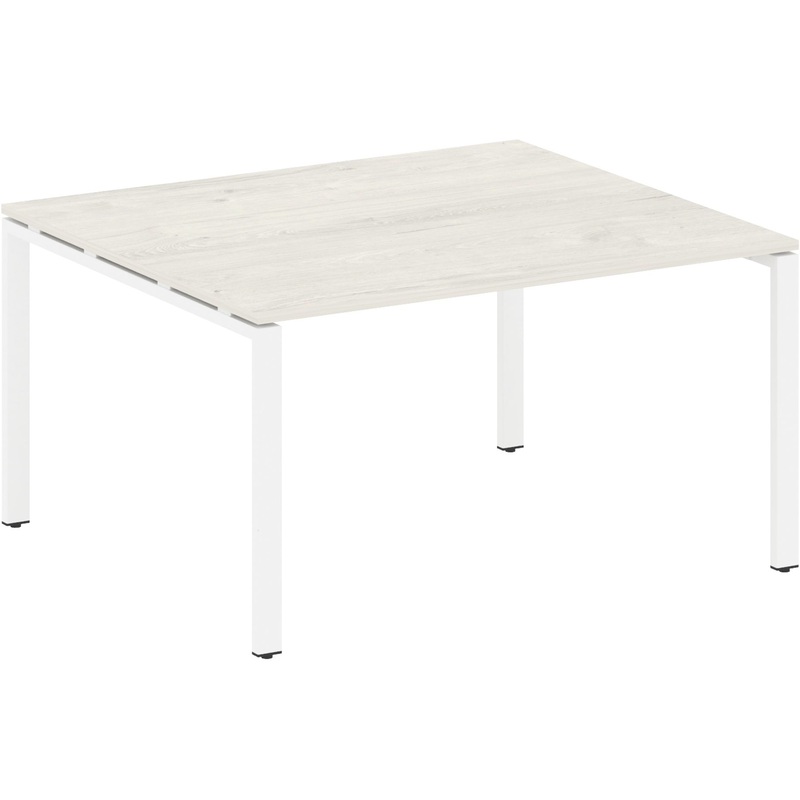 Изображение товара Стол для переговоров Metal System БП.ПРГ-1.3 дуб наварра/белый