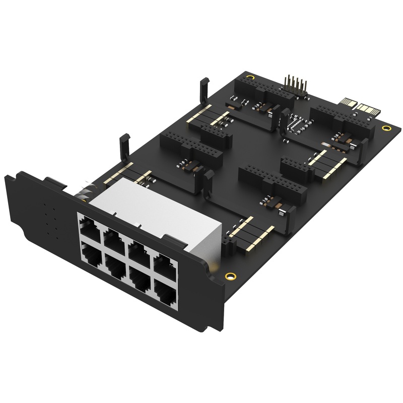 Изображение товара Плата расширения Yeastar EX08 для станций серии S с поддержкой SIP, аналоговых и мобильных линий