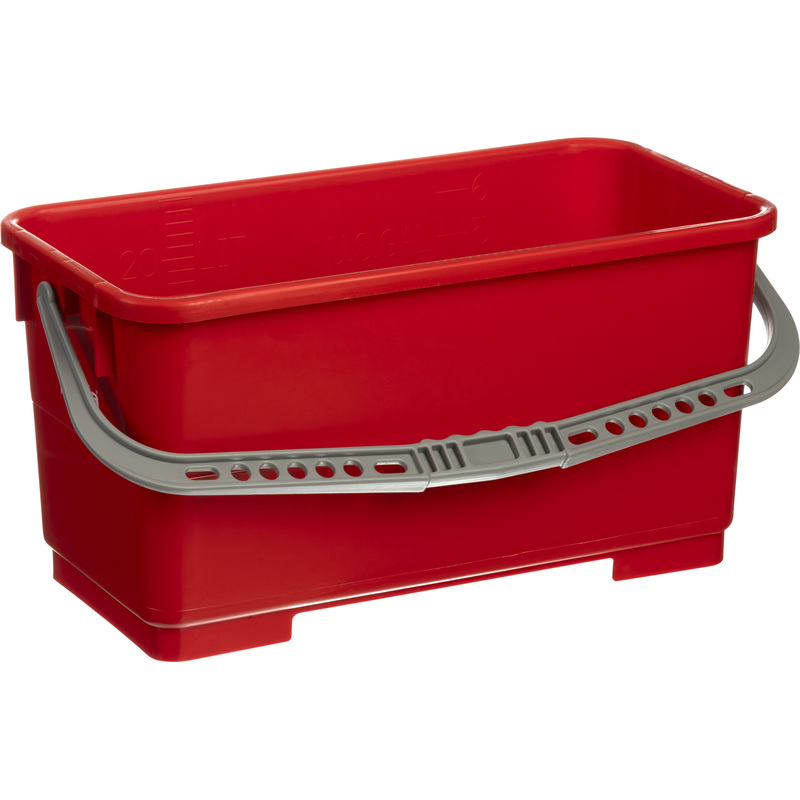 Изображение товара Ведро Vileda Professional Эволюшн 22л пластиковое ударопрочное красное