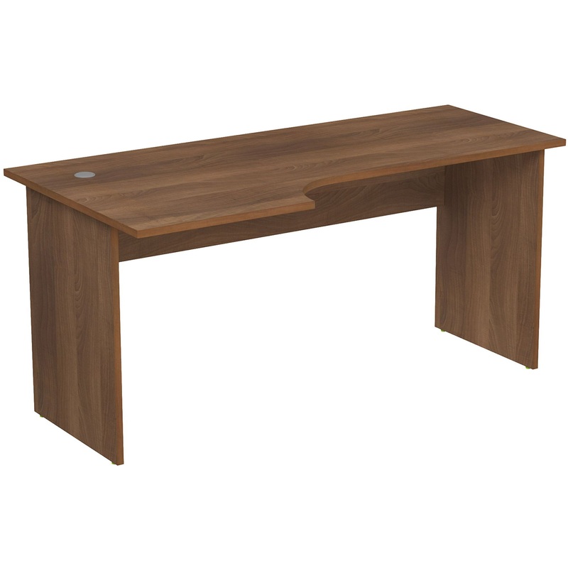 Изображение товара Криволинейный письменный стол 2С.043 левый темный шамони 1600х800х750 мм