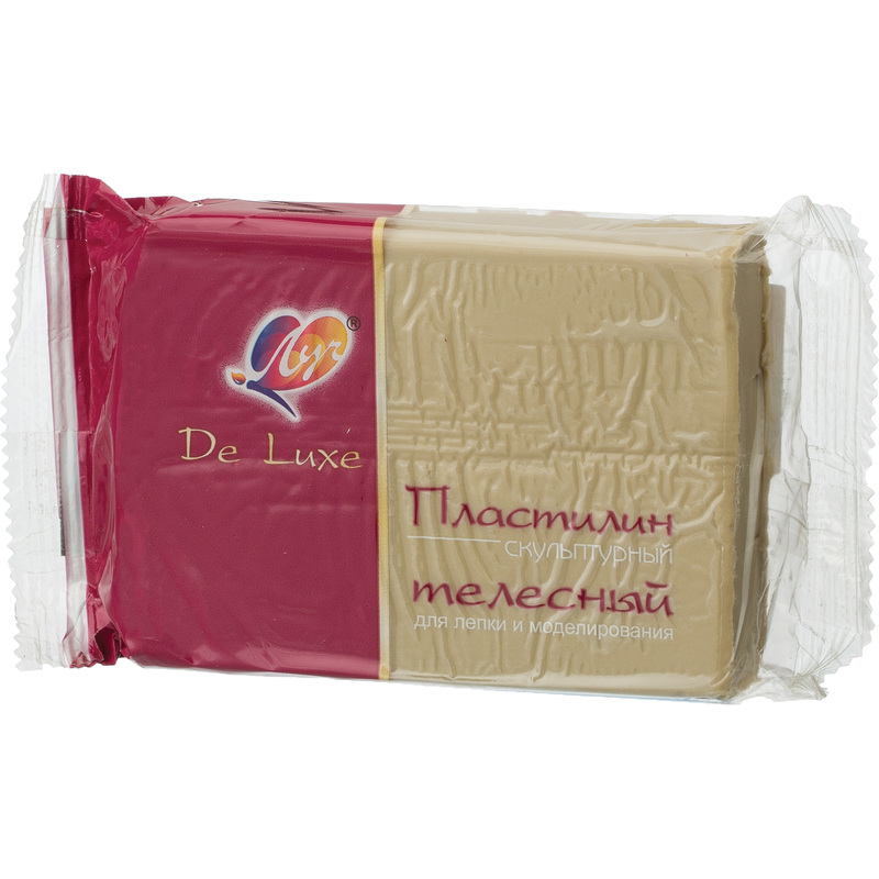 Изображение товара Пластилин скульптурный Луч De Luxe бежевый 300 г мягкий