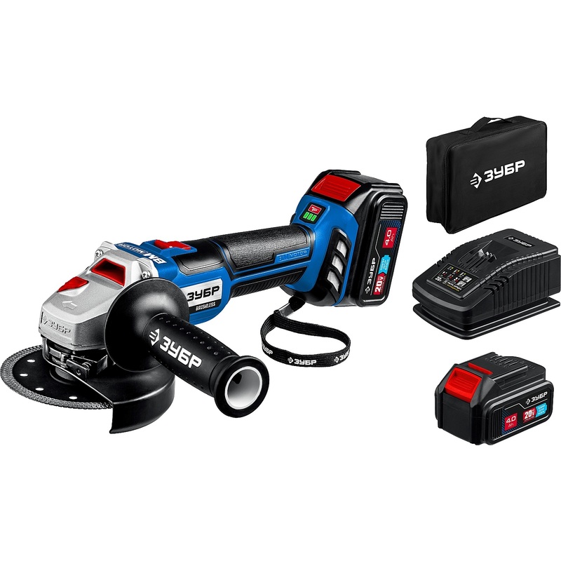 Изображение товара Аккумуляторная угловая шлифмашина ЗУБР AB-125-42