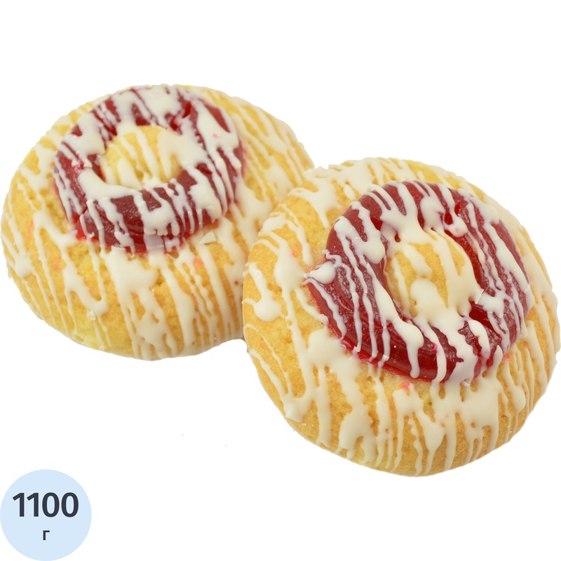 Изображение товара Печенье бисквитное Ванюшкины сладости Малинка в глазури 1,1 кг Россия