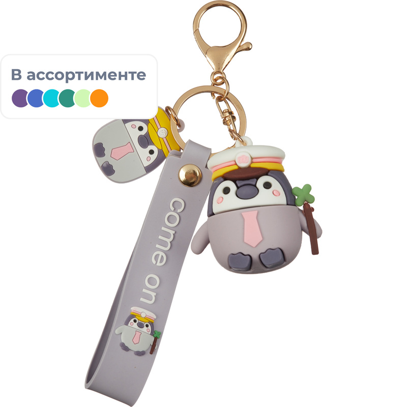 Изображение товара Брелок Пингвин 5x6 см оригинальный аксессуар для рюкзака и сумки