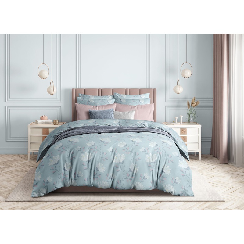 Изображение товара Комплект постельного белья Guten Morgen Clematis 2-спальный сатин Россия