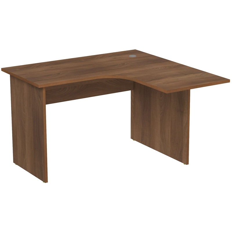 Изображение товара Криволинейный письменный стол из ЛДСП Шамони тёмный 1200х1200х750 мм