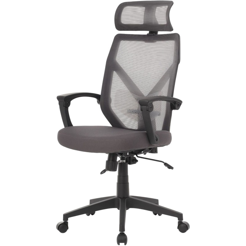 Изображение товара Кресло для руководителя RV Design Oliver серое (сетка/ткань, пластик)