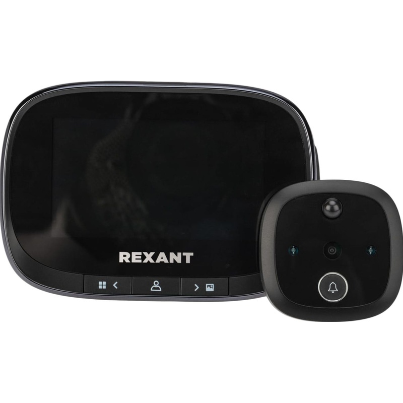 Изображение товара Видеоглазок Rexant 45-1115 цветной проводной с записью звонка черный