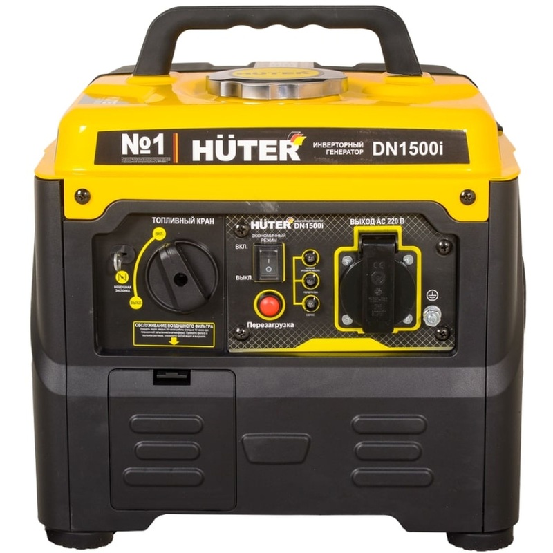 Изображение товара Бензиновый инверторный генератор Huter DN1500i 1.5 кВт, тихий, компактный